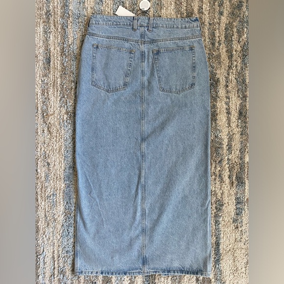 Industry Light Denim Maxi Skirt Size 10 NWT - Picture 6 of 8